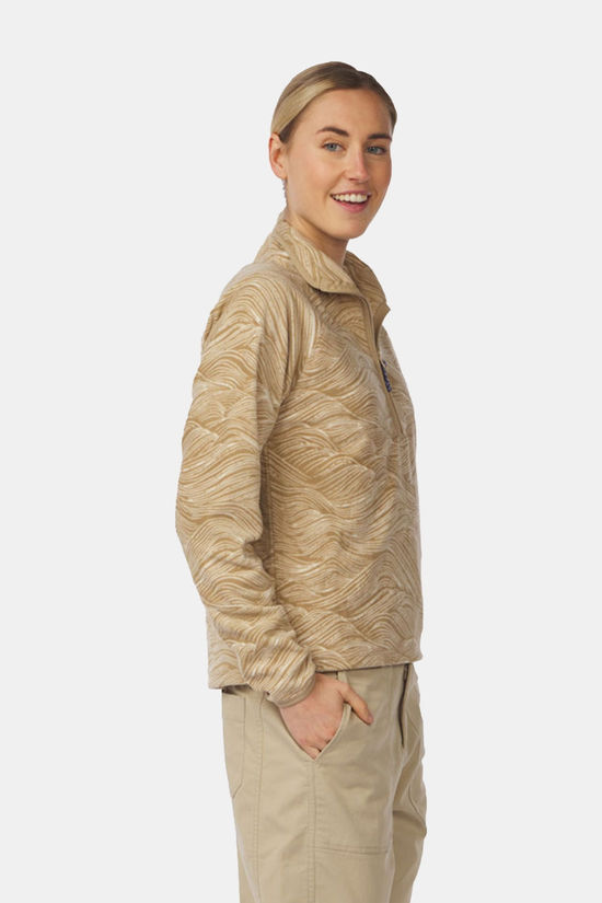 Ayacucho Wave Printed 1/2 Zip Fleecetrui Dames