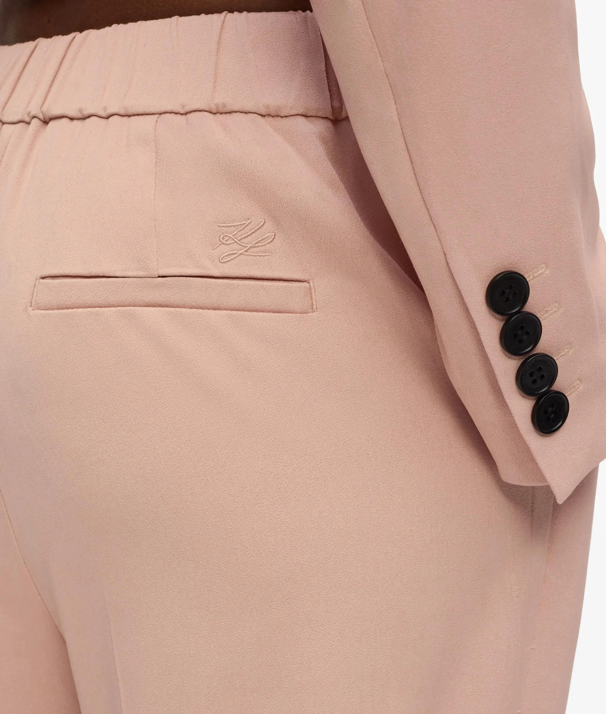 Pantalon en mélange de satin
