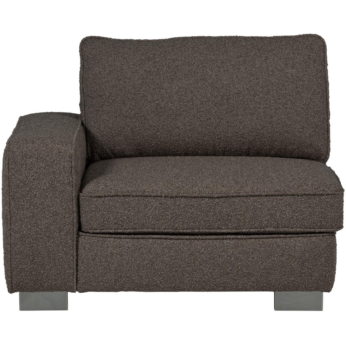 vtwonen element 1-zits met arm links Lazy - Bouclé - Antraciet
