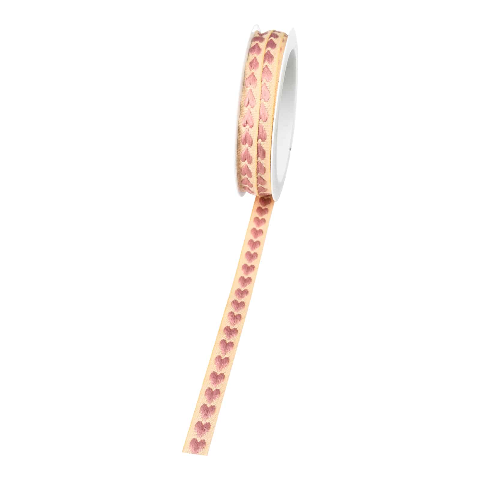 Band Herzchen Rosa,L 3.000 x B 10 mm
