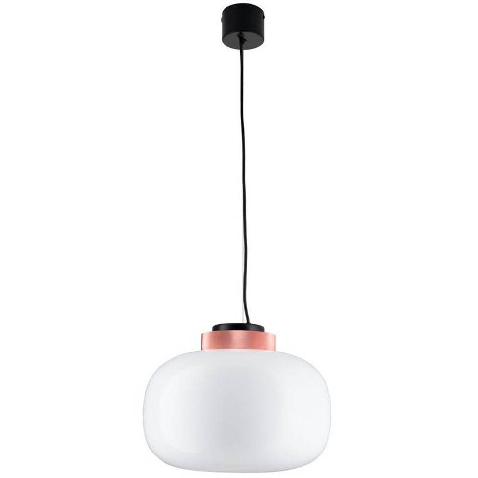 LAMPA WISZĄCA 35 cm biało-miedziana BOOM LED