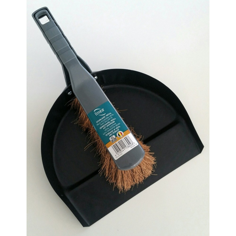 Pelle en métal avec époussette coco LINEA