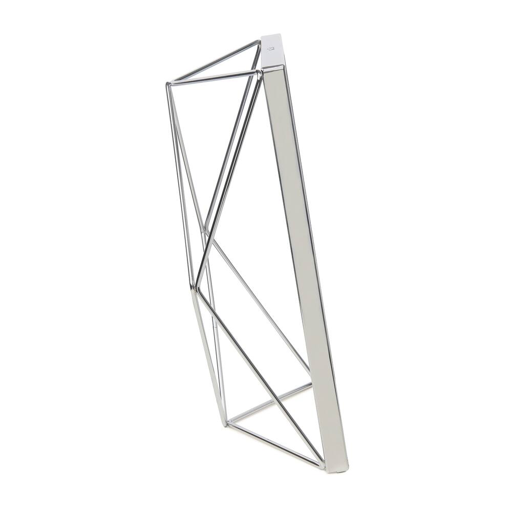 Umbra Prisma Geometric Multi-Photo Display Frame, Chrome, 5 x 7-in