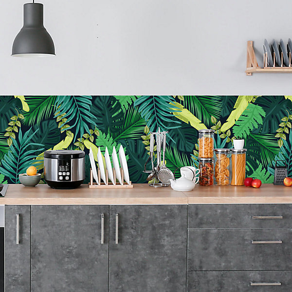 Crédence feuillage jungle 30x70cm
