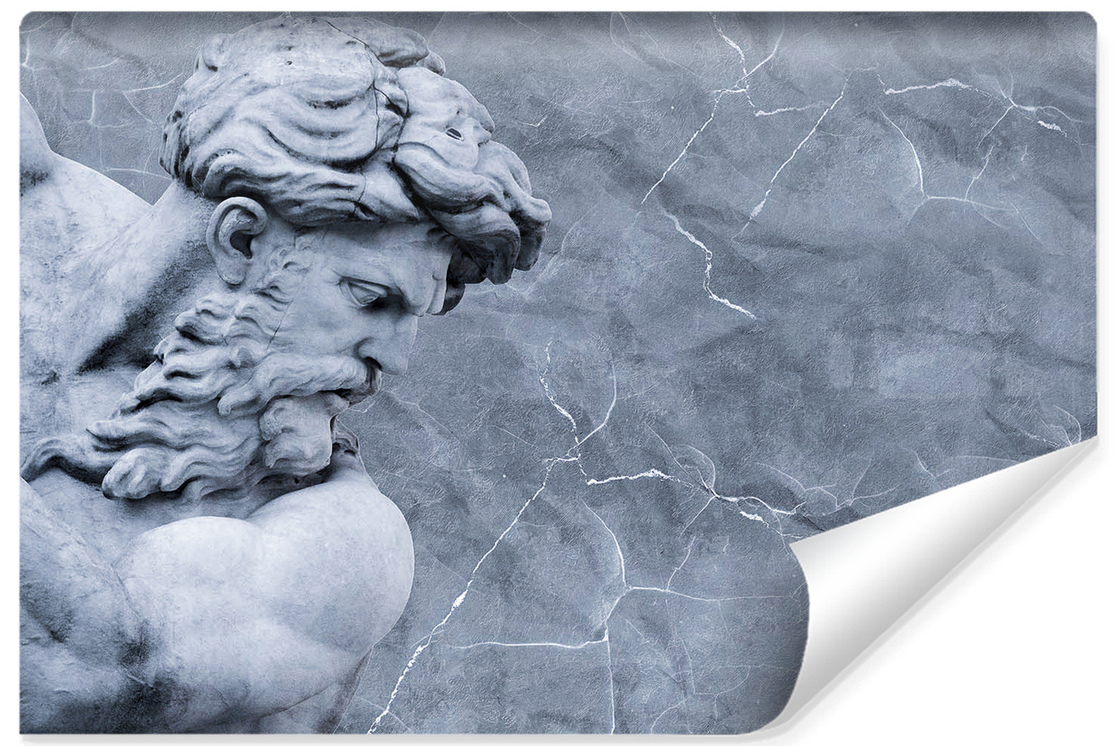 Fototapeta Do Salonu RZEŹBA Neptun Abstrakcja 90x60cm