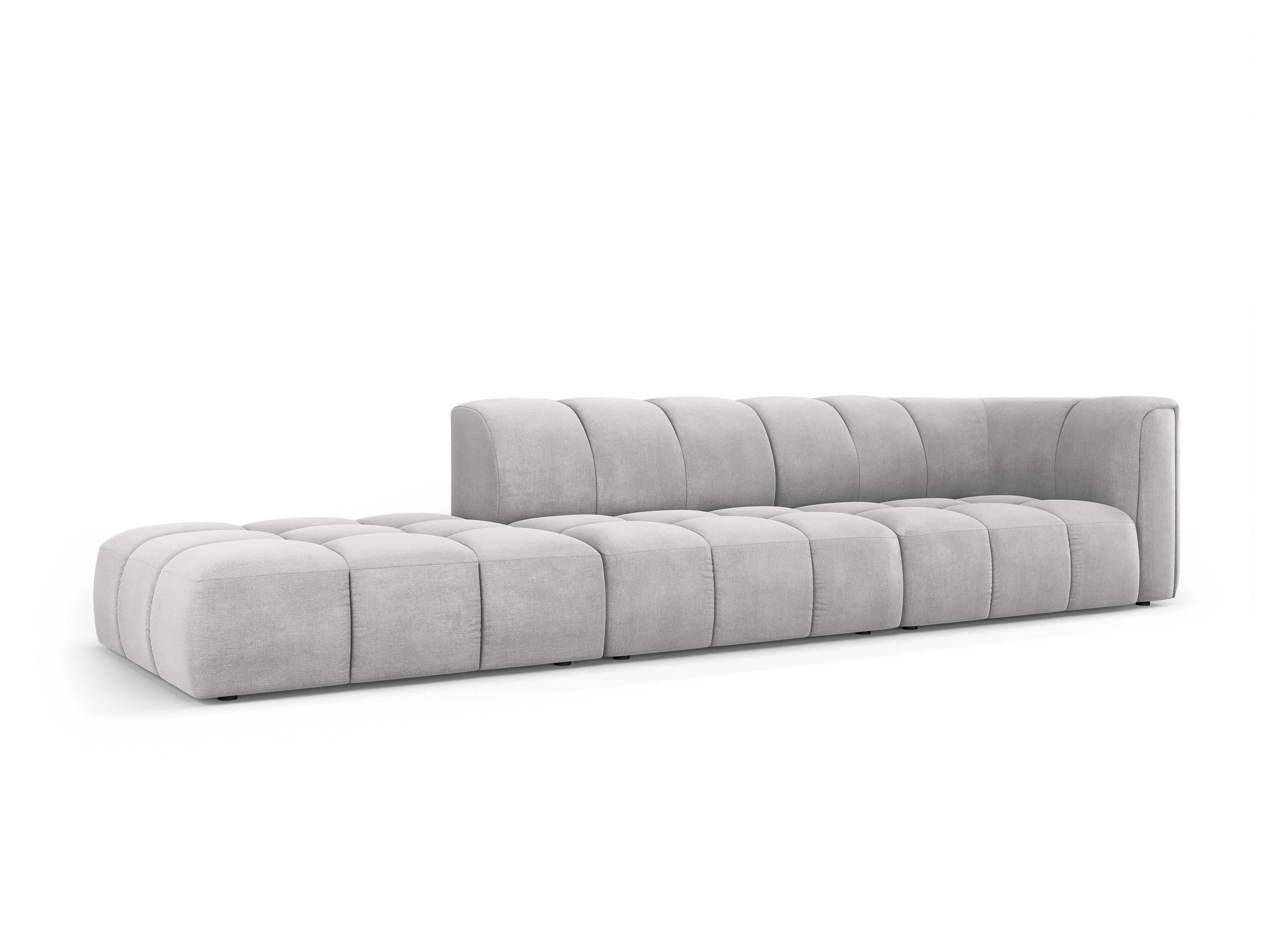 Hoekbank Francesca chenille links 4-zits