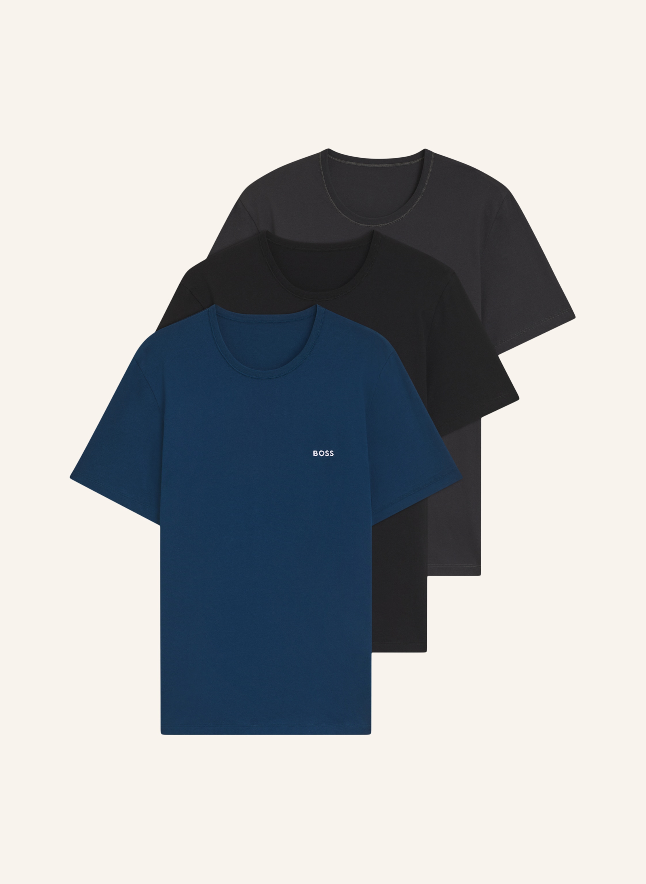 BOSS 3Er-Pack T-Shirts TSHIRTRN 3P CLASSIC Regular Fit
