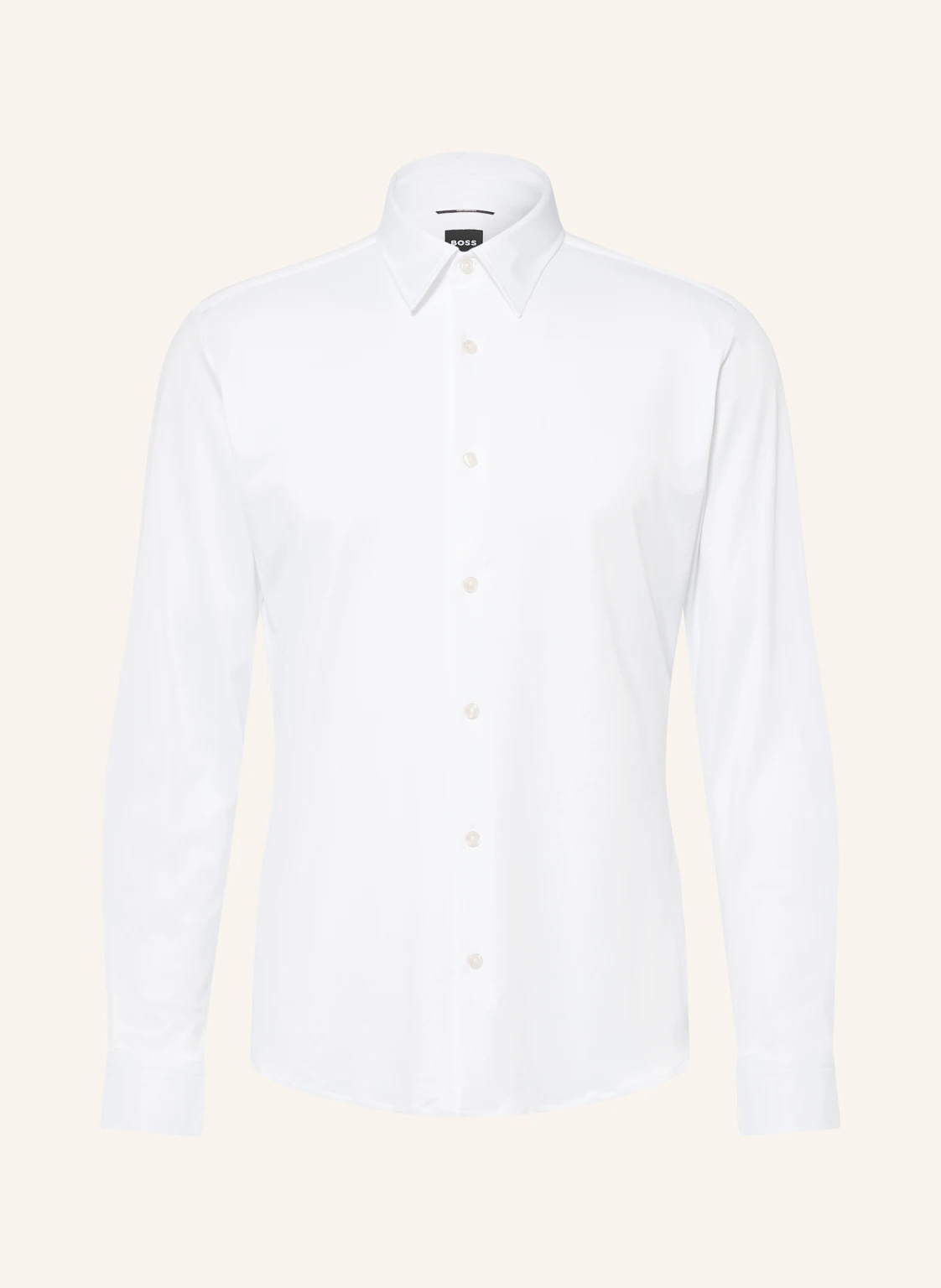 BOSS Piqué-Hemd ROAN Slim Fit