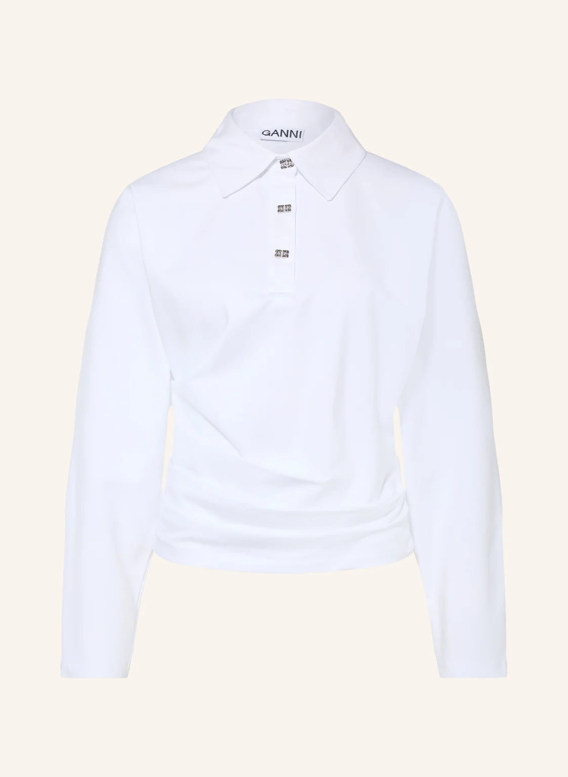 GANNI Jersey-Poloshirt