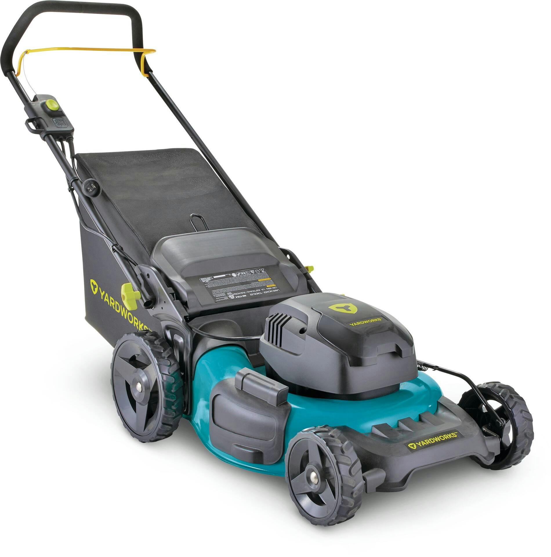 Yardworks 12A 3-in-1 Electric Corded Walk Behind Push Lawn Mower, 20-in