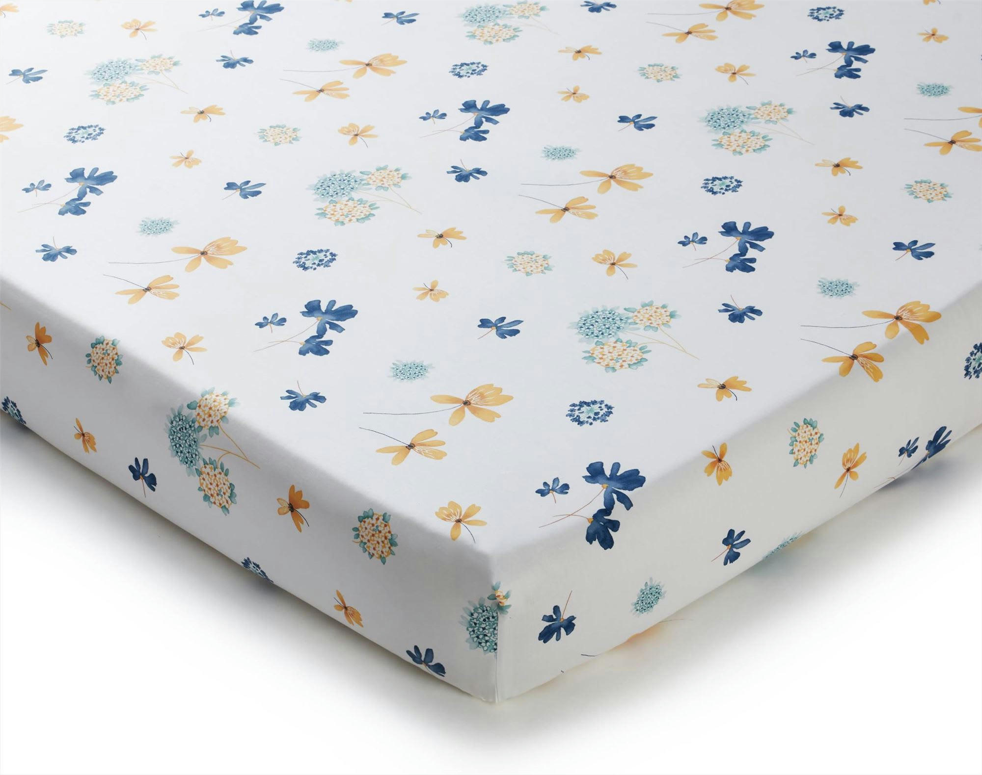 FOLIE - Drap-housse 140x190x28 blanc en coton