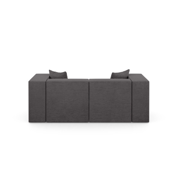 Narożnik Modułowy z Otomaną NOVA S208x180x76cm Grafitowy