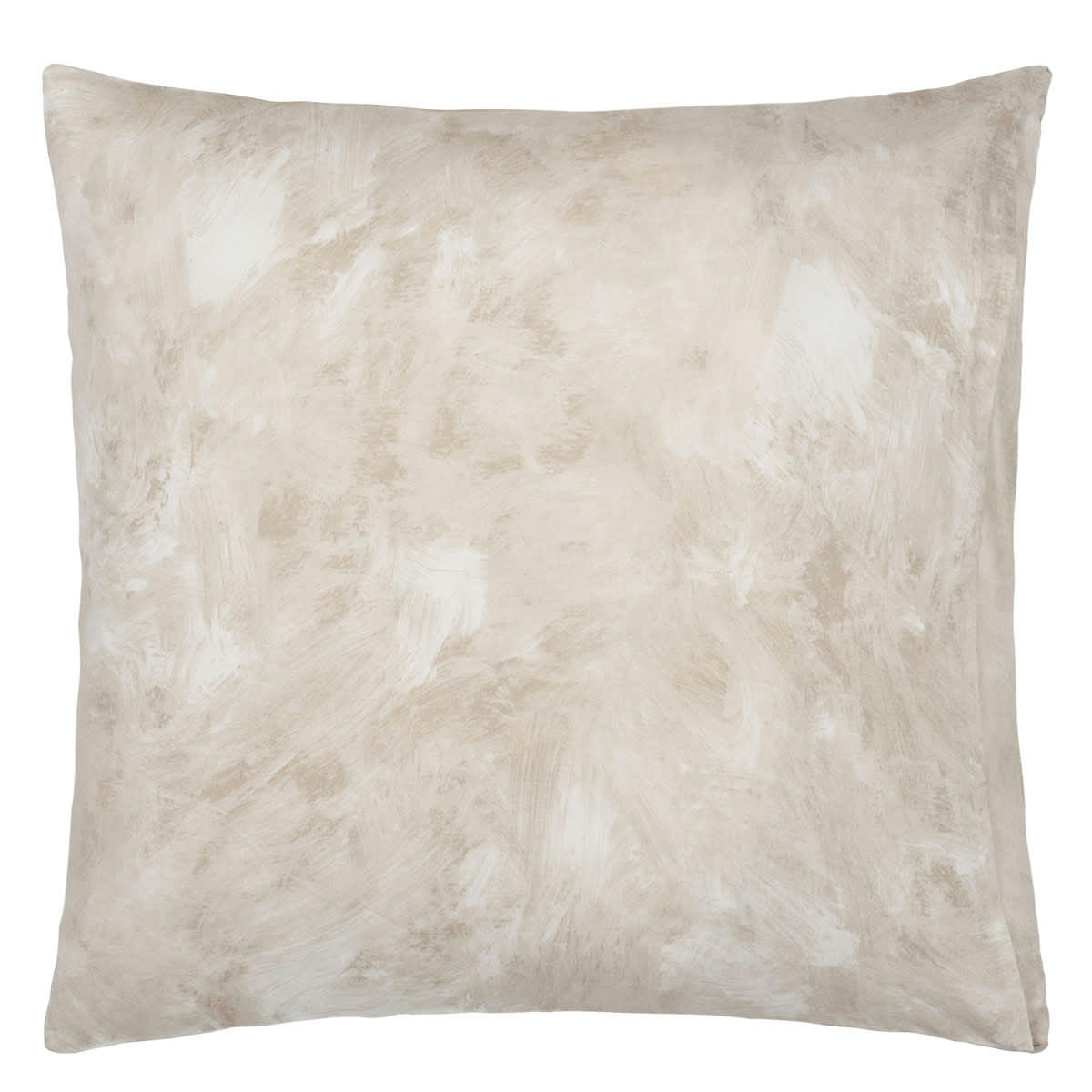 MANSUR - Taie d'oreiller en satin de coton marron 65x65