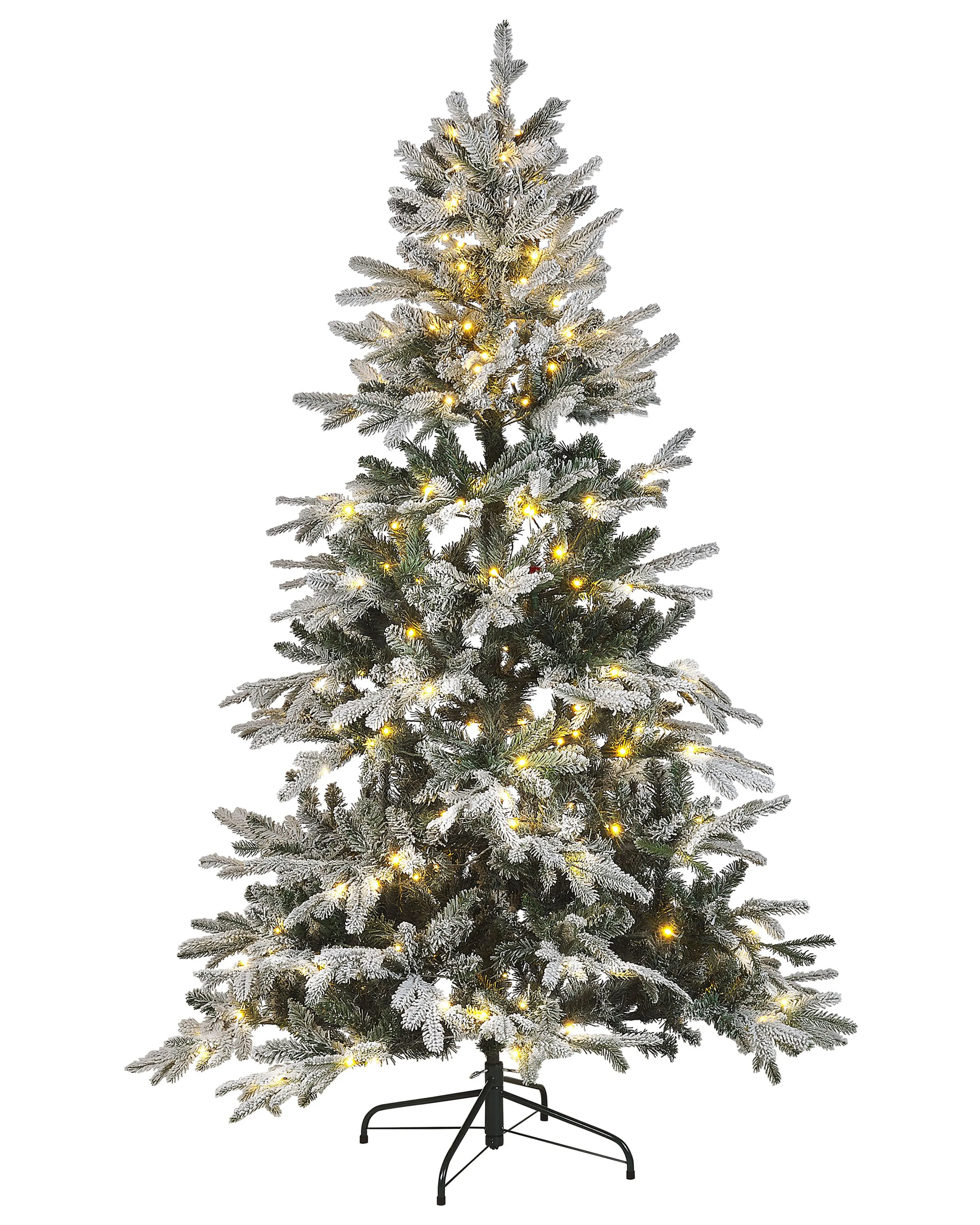 Artificial Snowy Christmas Tree LED MIETTE 180 cm White