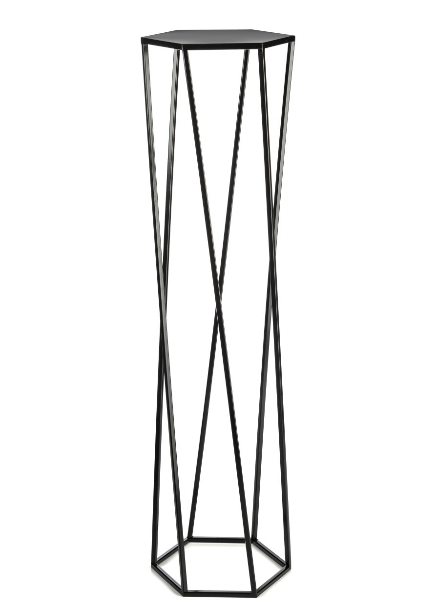 Kwietnik stojak na rośliny czarny 100 cm LOFT