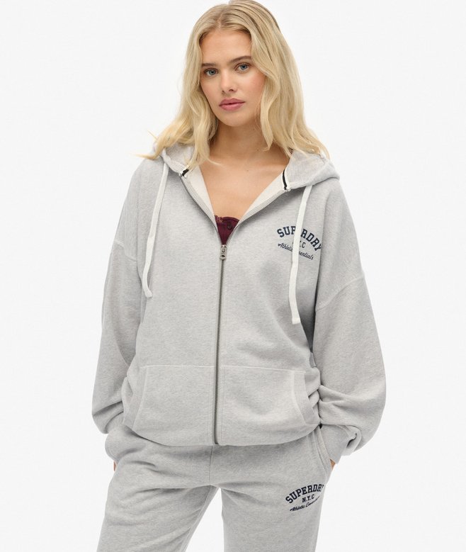 Athletic Essentials Oversized Zip Hoodie