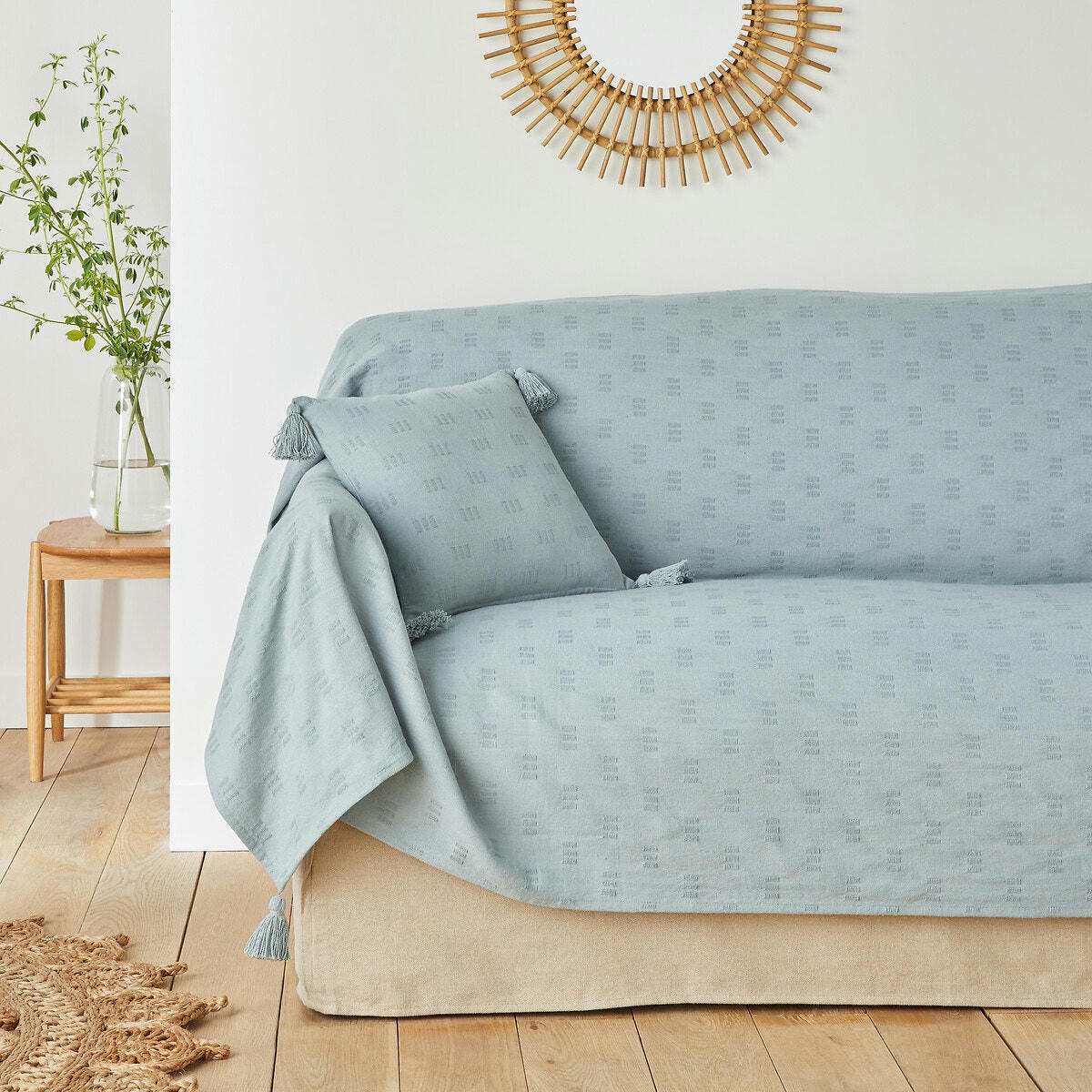 Plaid uni coton, Nado