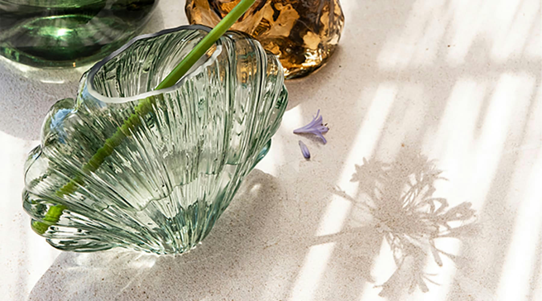 - vase vert - stella 25x12x21 cm