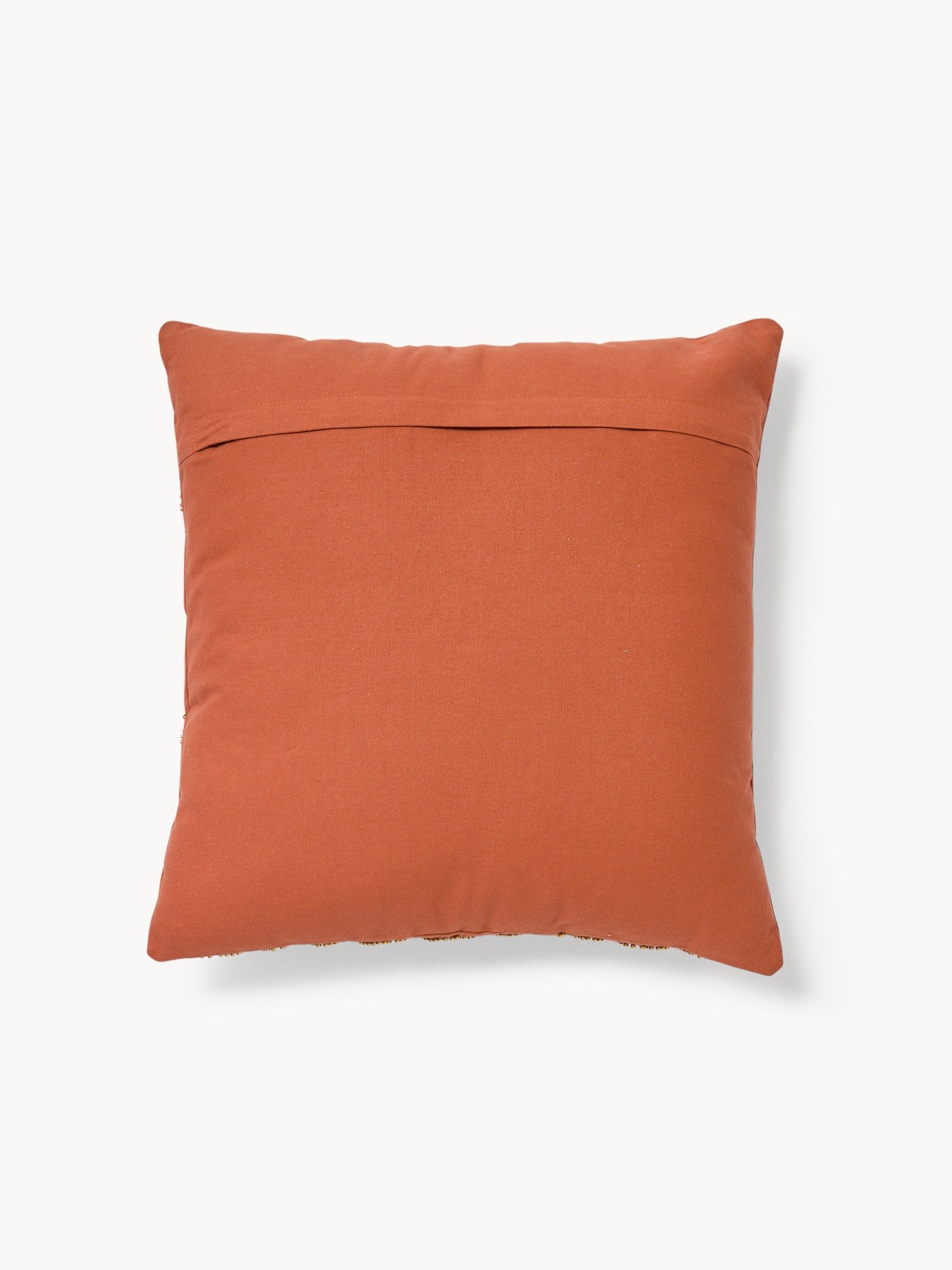 Cuscino in puro cotone con applicazione borchie 45x45cm - Prezzo di lancio