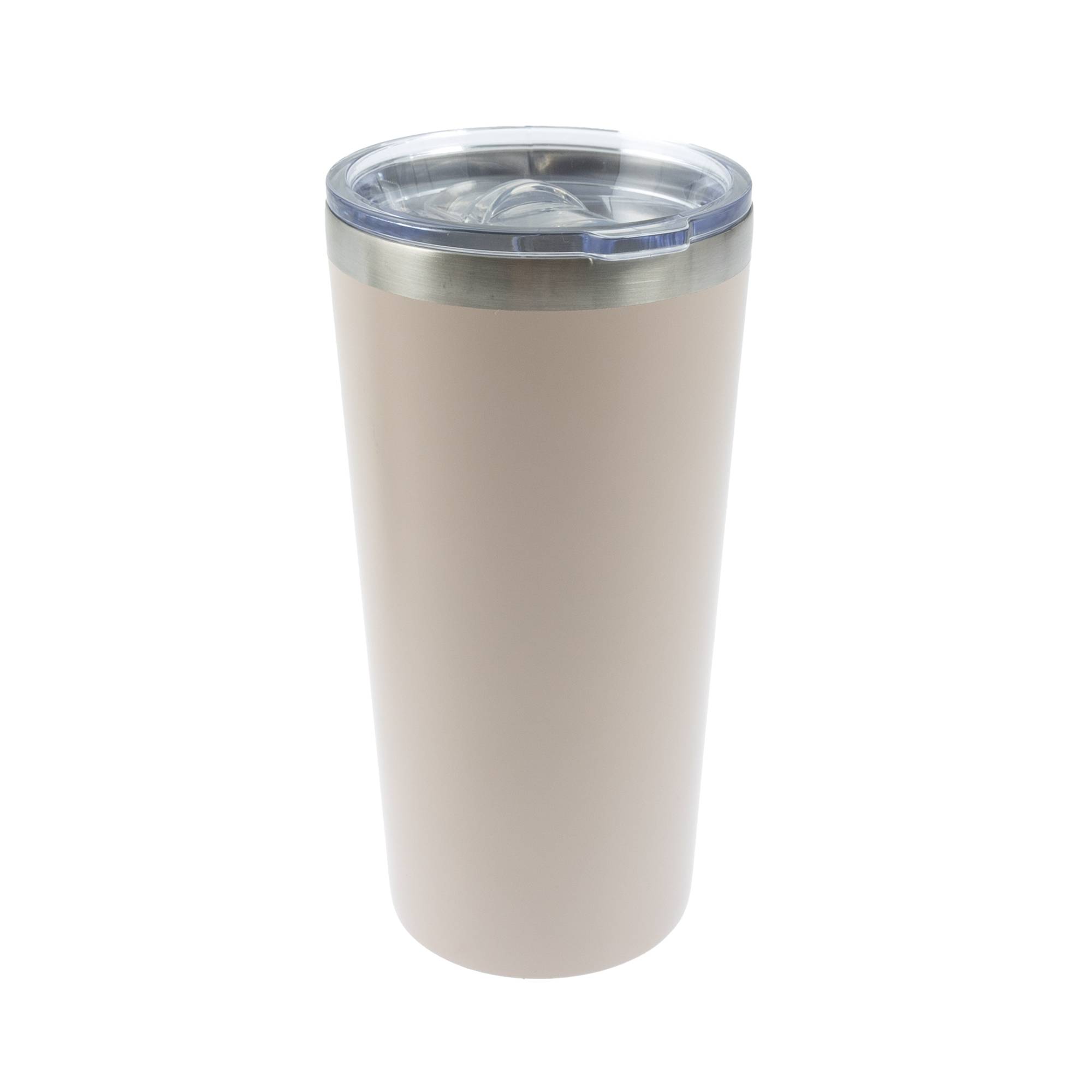 Beige Metal Coffee Cup