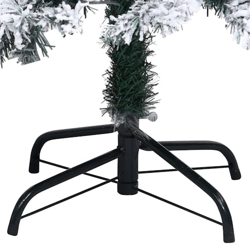 NNEVL Artificial Christmas Tree with Flocked Snow Green 150 m PVC