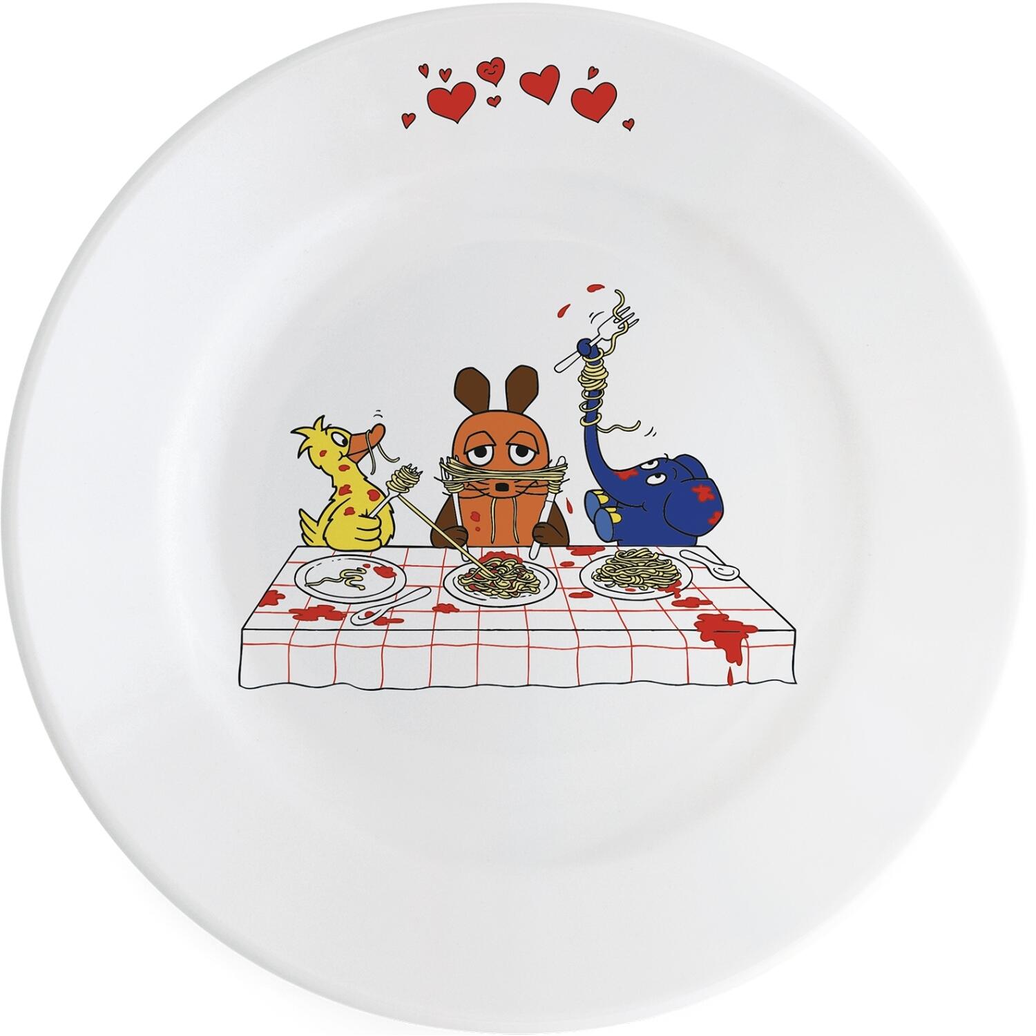 Kahla DieMaus Frühstücksteller 20,5 cm Pastaliebe