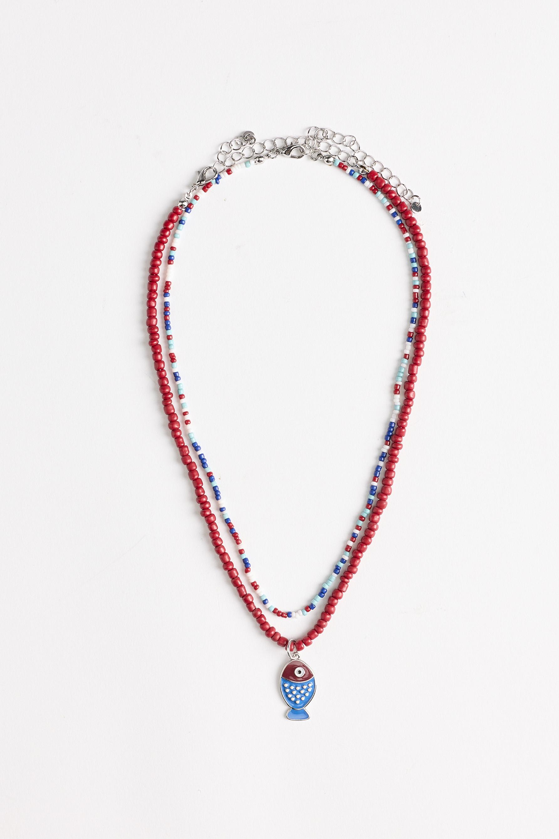 Collar doble pez