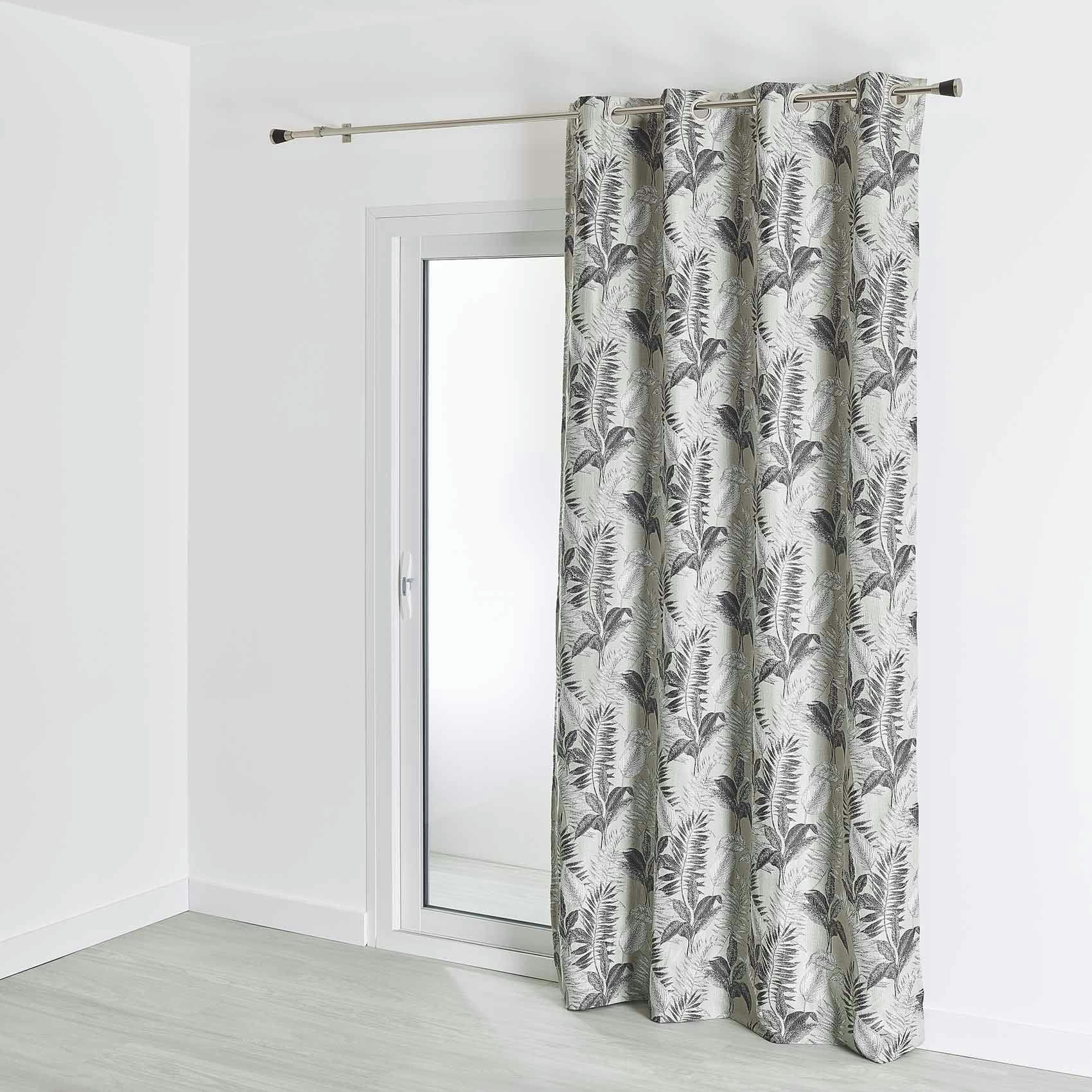 - Rideau d'ameublement à jacquard fougères