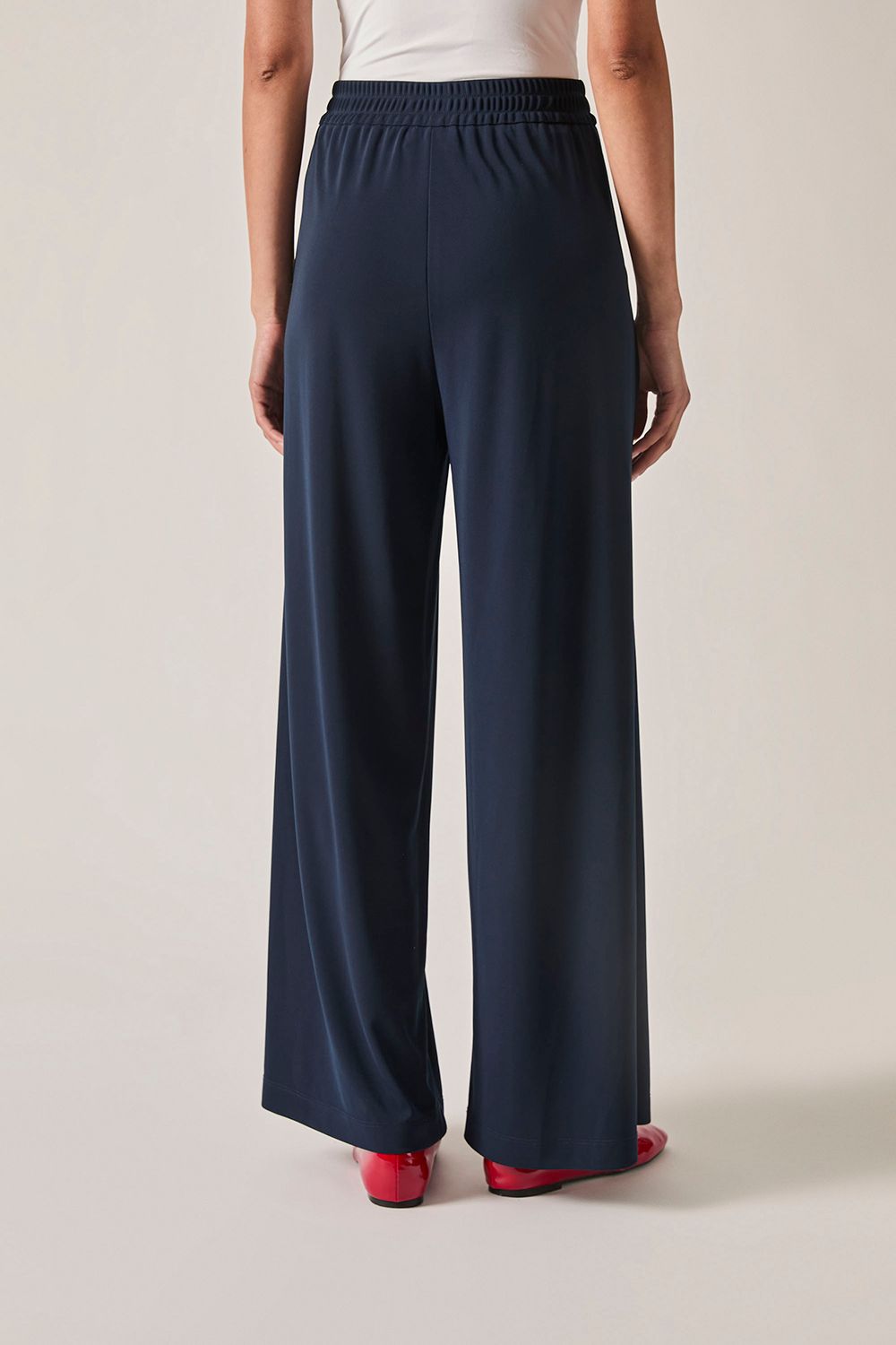 James Lakeland Navy Palazzo Pants