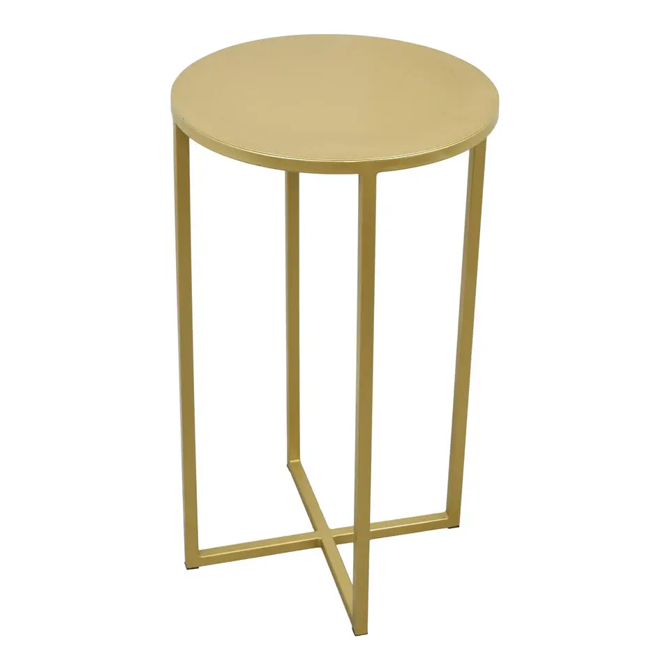 LOFT42 Beau bijzettafel - Rond - Goud - Metaal