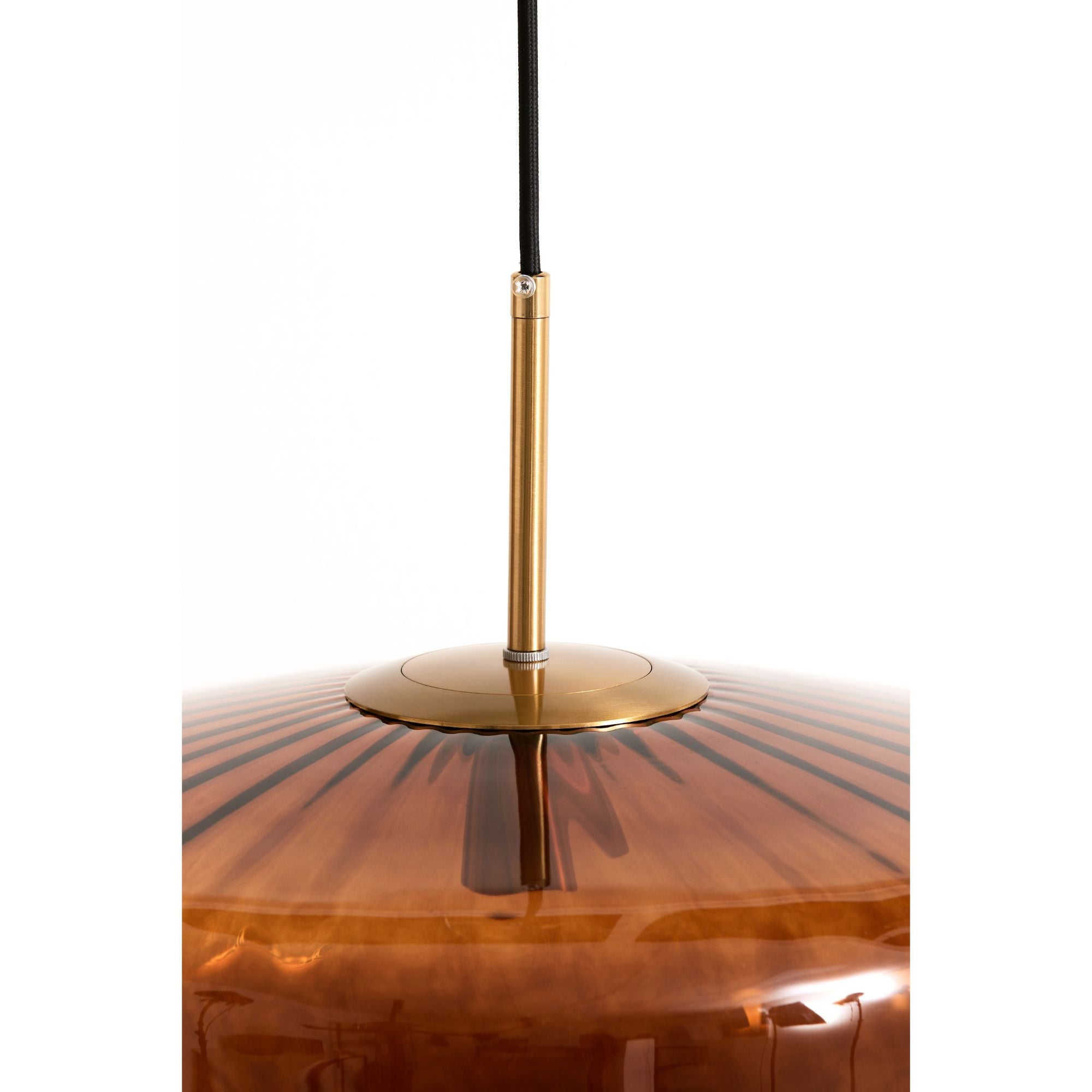 Light & Living - Hanglamp PLEAT - Ø30x17cm - Bruin