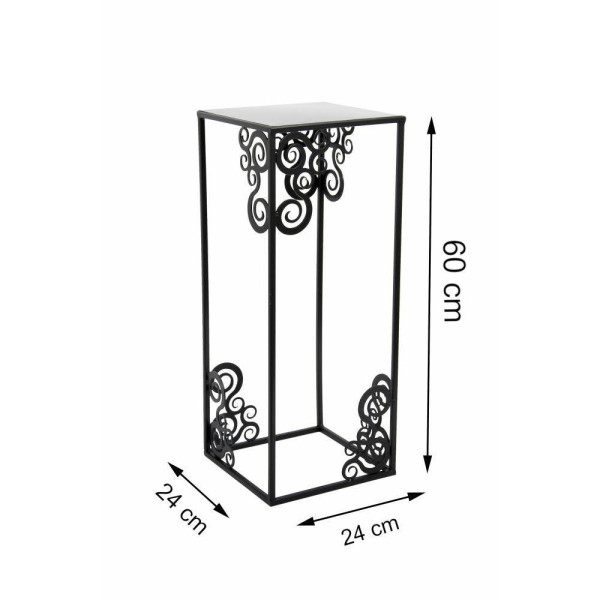 Nowoczesny stojący kwietnik 60 cm czarny LOFT