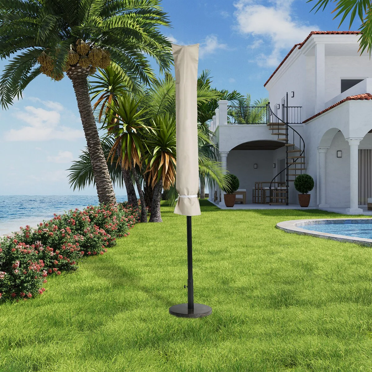 Patio Umbrella Covers for 9ft to 10.5ft Umbrellas