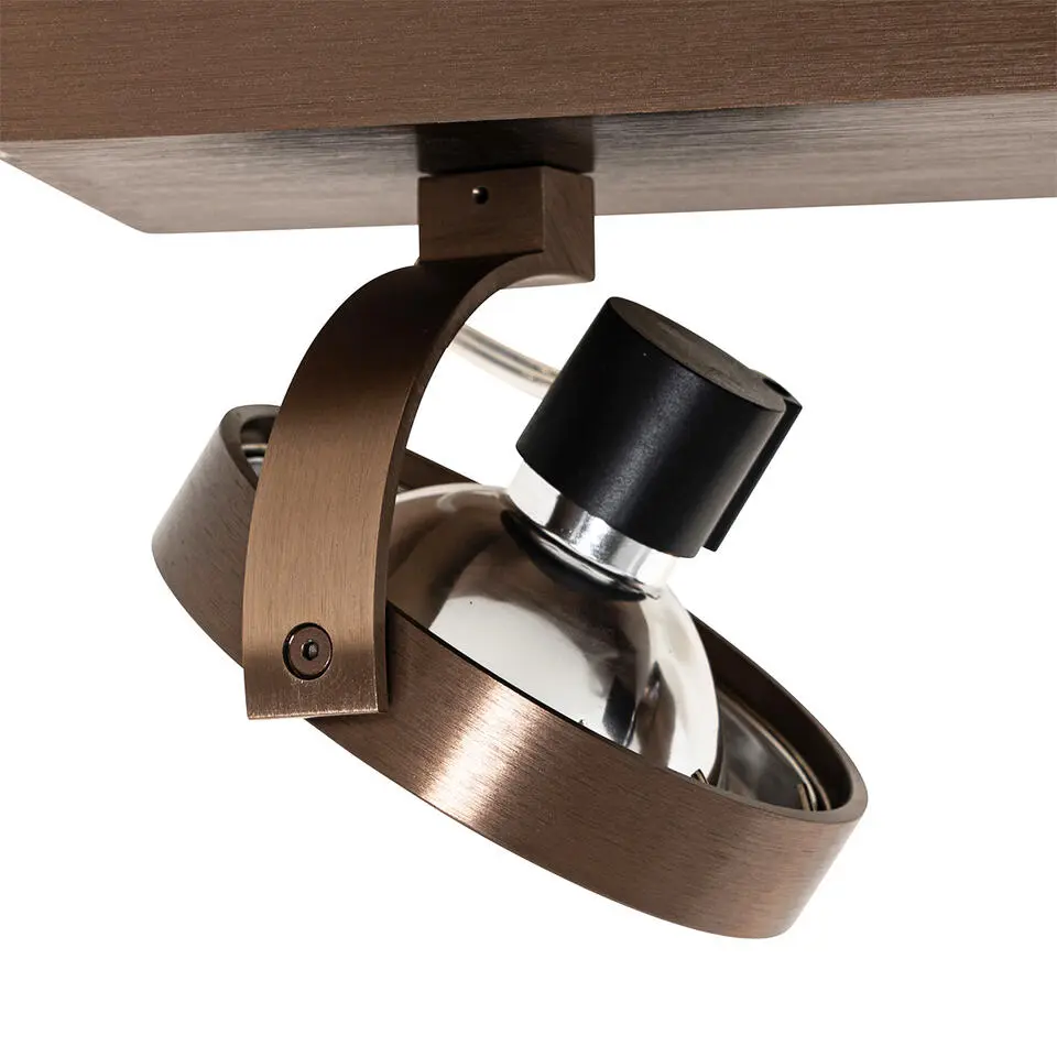 Qazqa richtbare spot go bronskleurig g9