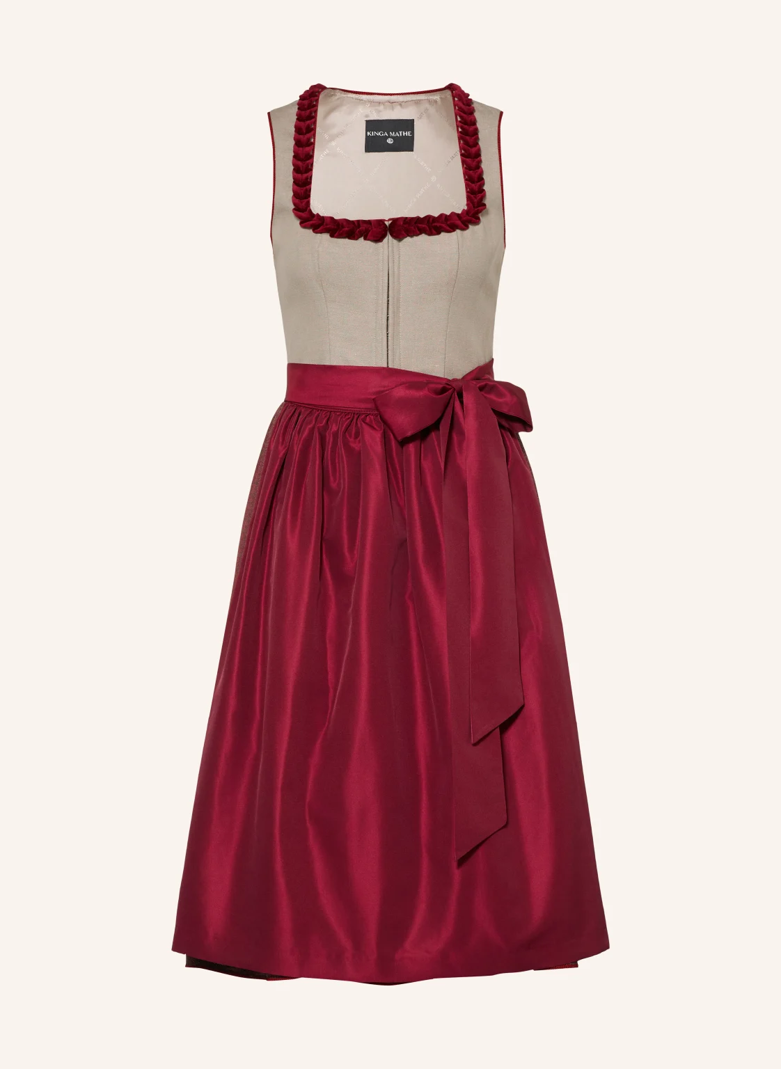 KINGA MATHE Dirndl AMADORA mit Leinen