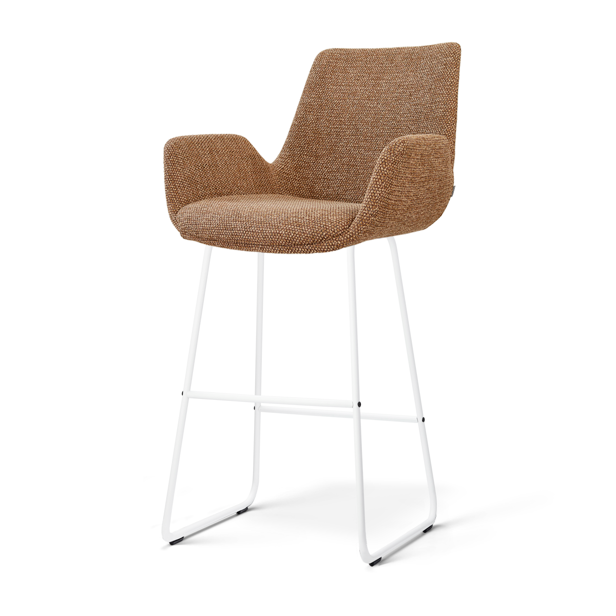 Nolon Nino-Eef barkruk bruin blend - wit onderstel - 75 cm