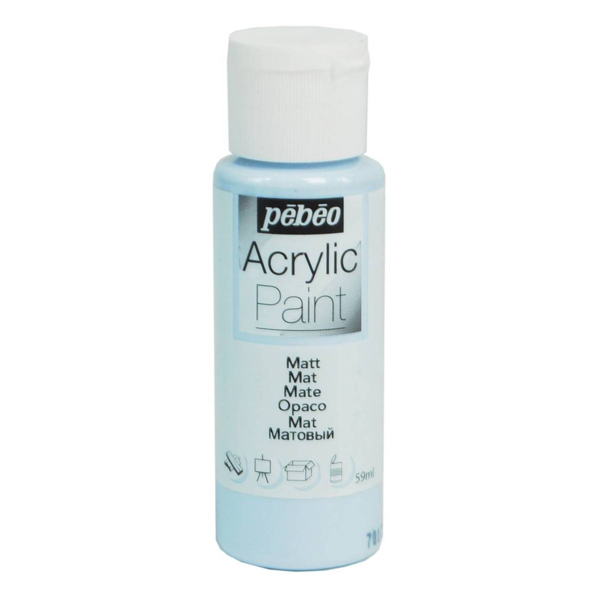 Pebeo Sky Blue Matt Acrylic Craft Paint 59ml