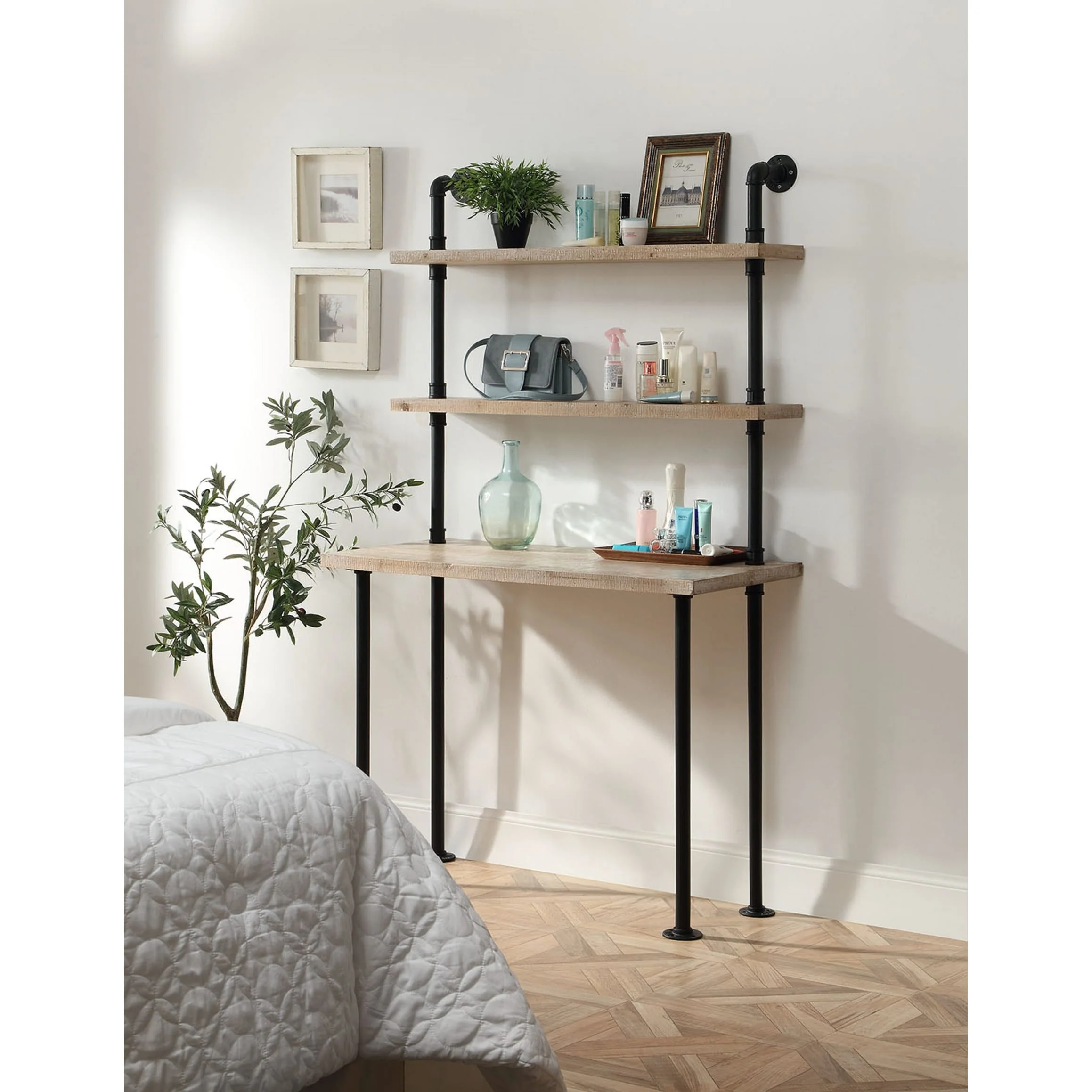 Carbon Loft Kenzari Wall Bookcase and Desk