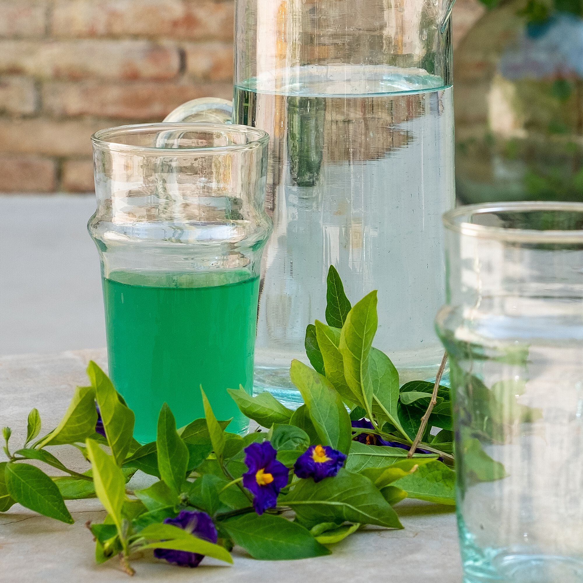BELDI - Verre marocain en verre recyclé 30cl - transparent