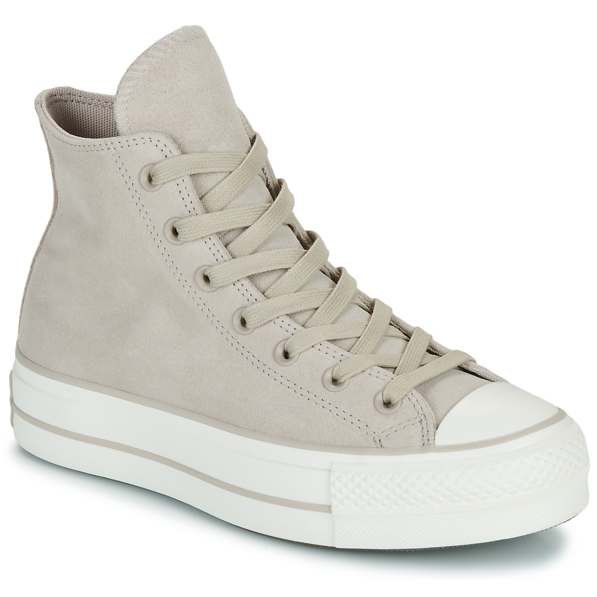 Converse - CHUCK TAYLOR ALL STAR LIFT PLATFORM SUEDE - Beige