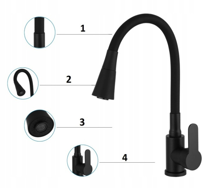 Zlew Franke Sirius Sid 2.0 S2D 611 - 62 czarny kwarc