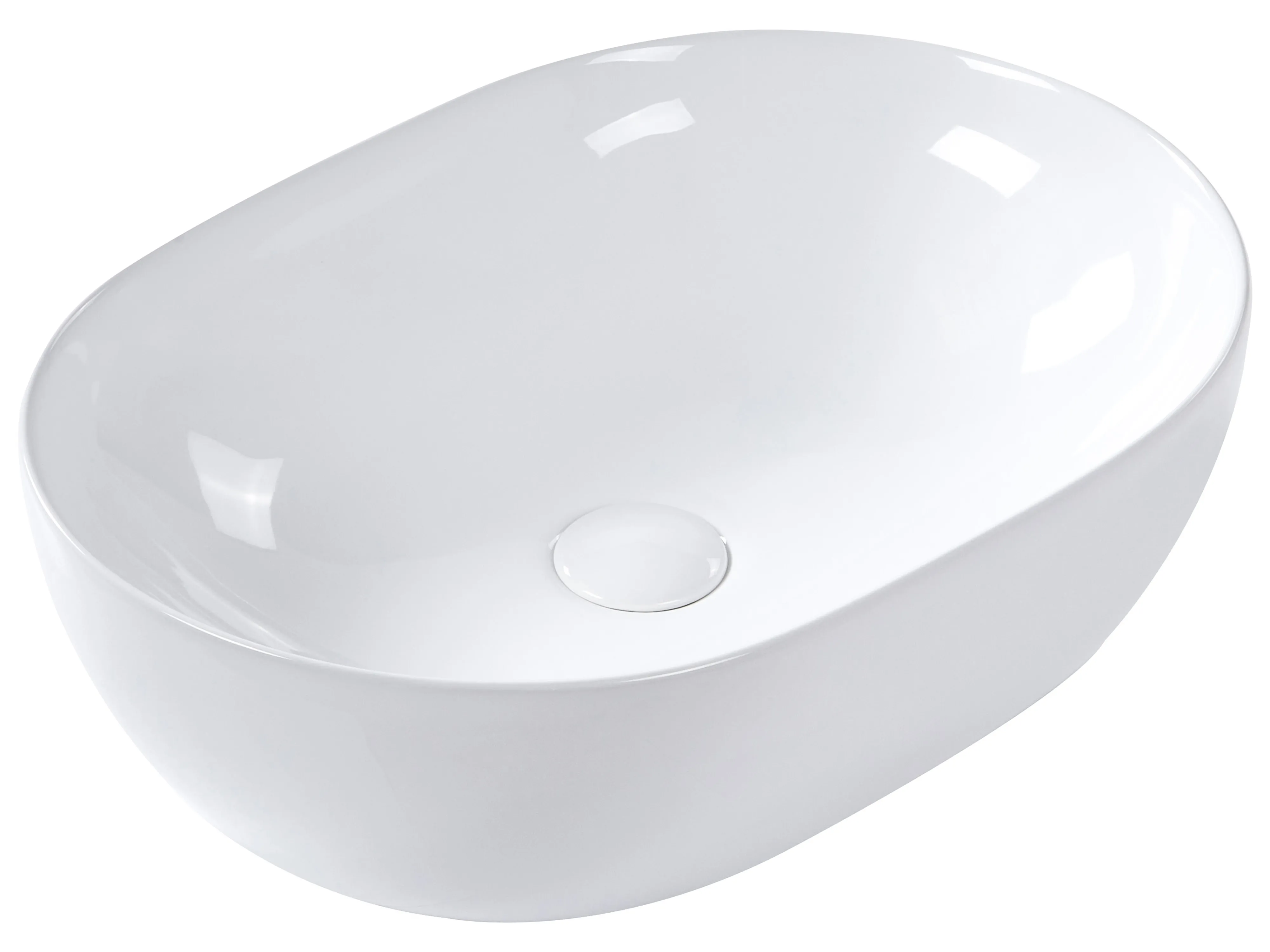 Countertop Basin OMOA 480 x 340 mm Ceramic White