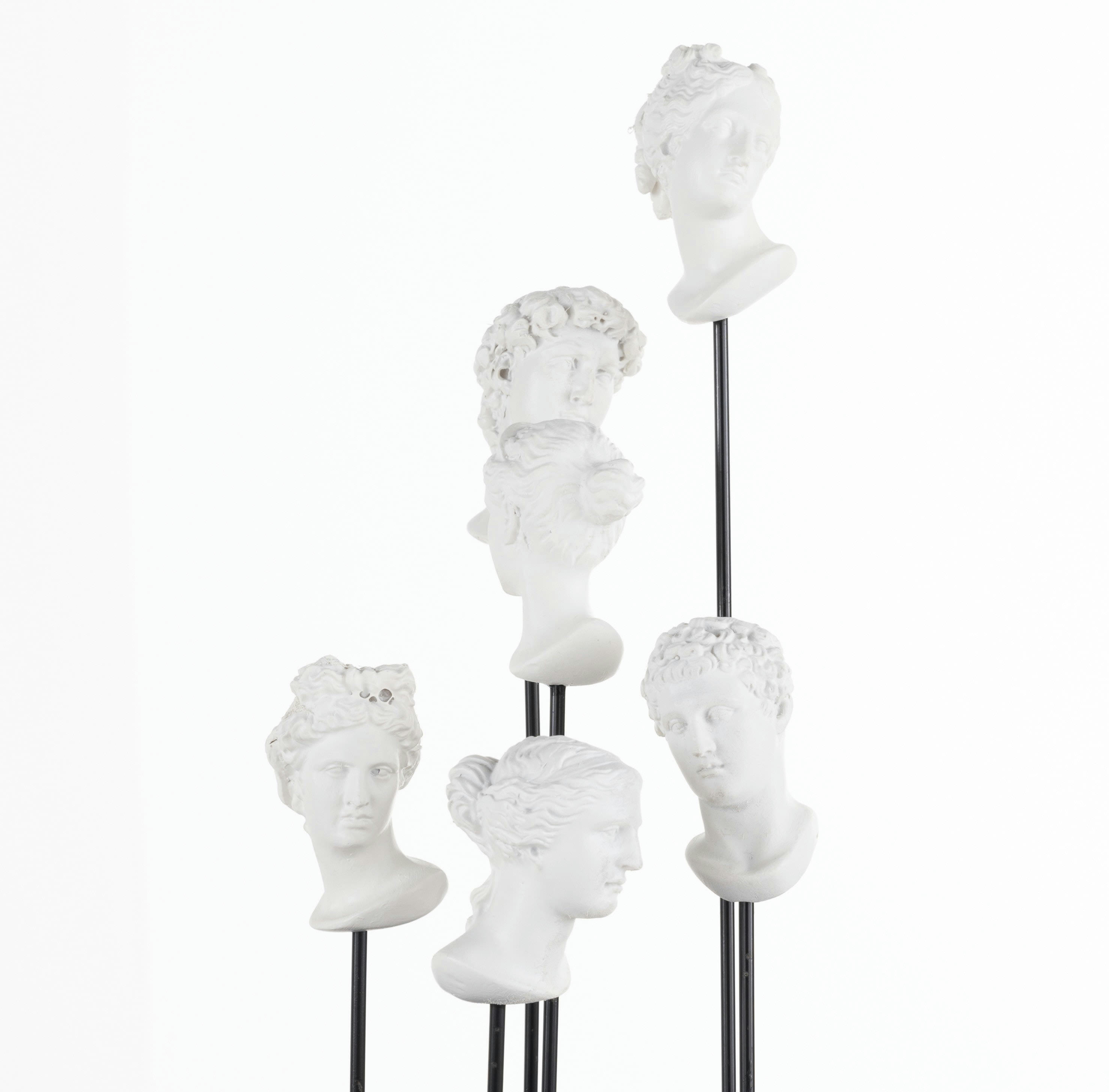 ROMA - Cloche en verre et bustes blancs