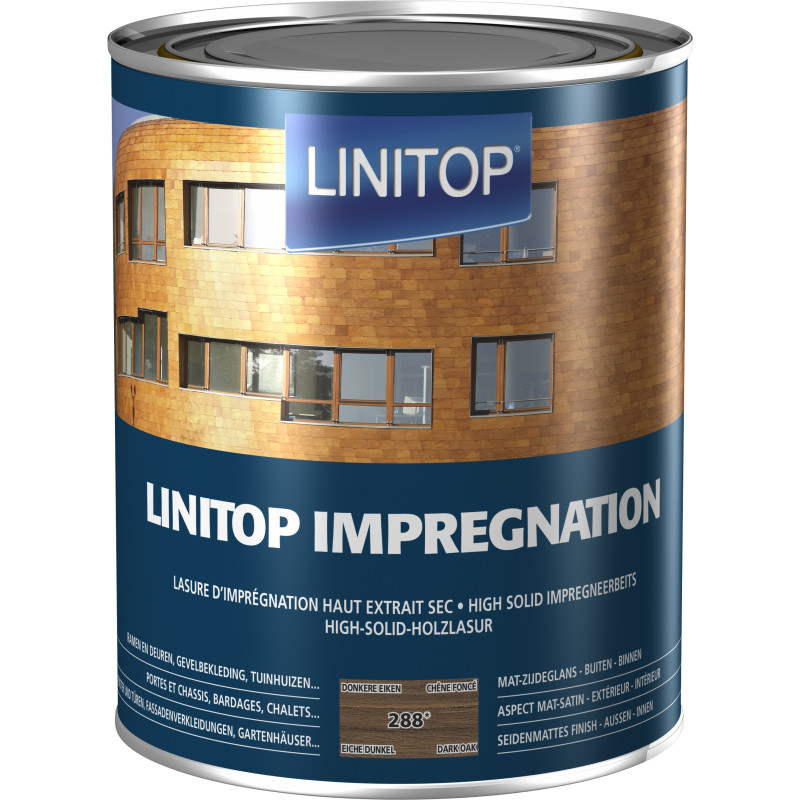 Lasure Impregnation chêne foncé 2,5 L LINITOP