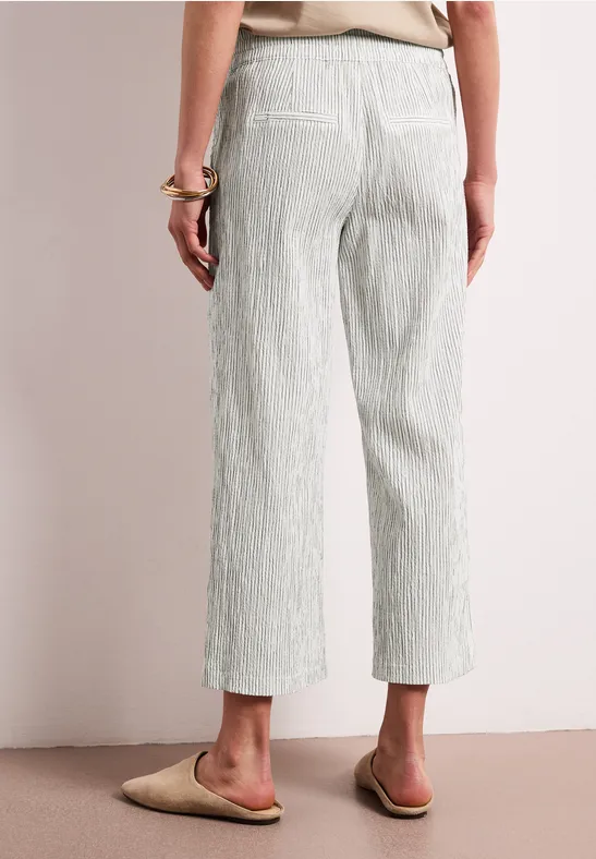 Wide Leg Hose im Loose Fit mit Streifen