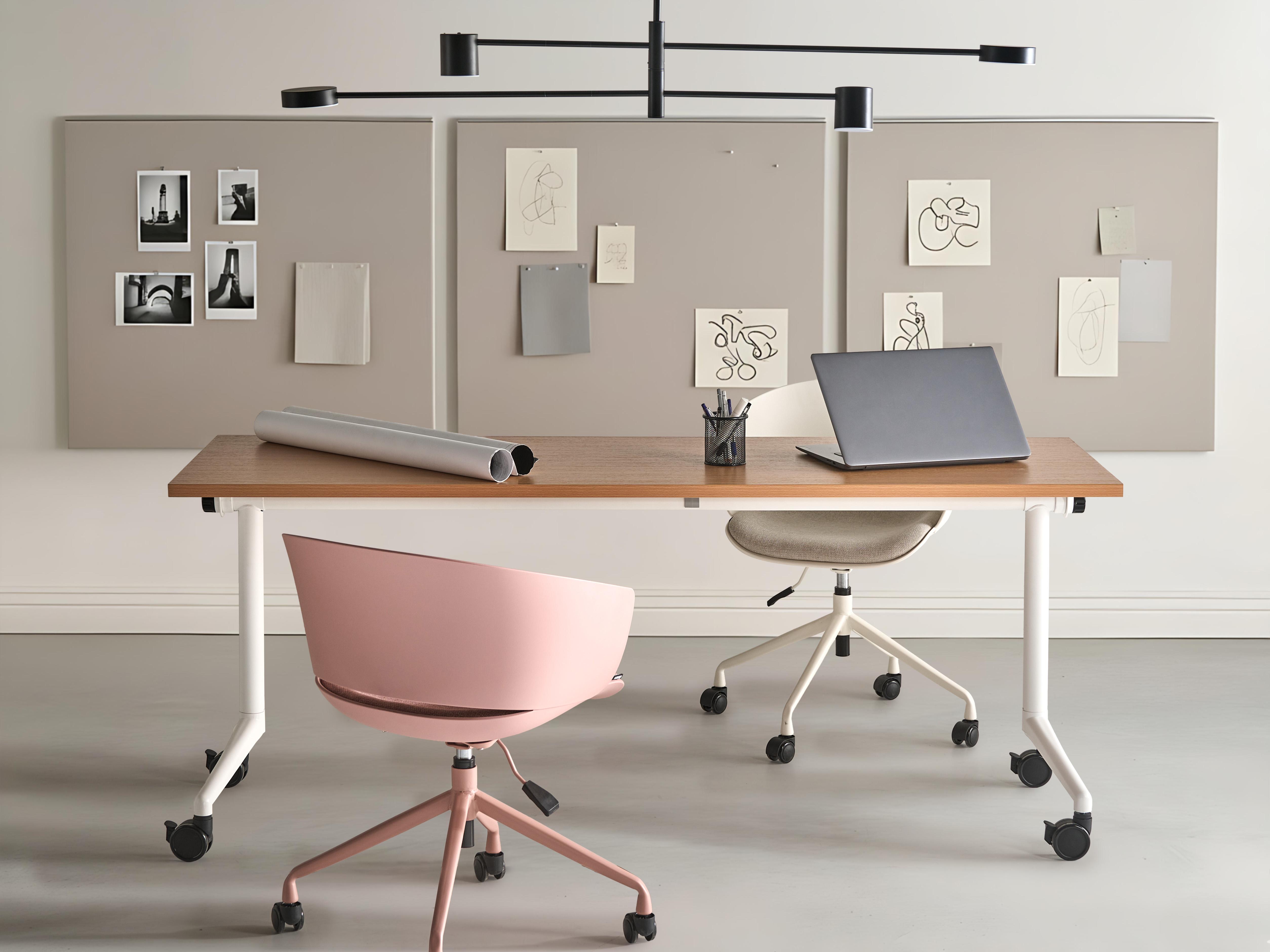 Foldable Office Desk CAVI Brown 180 cm 60 cm