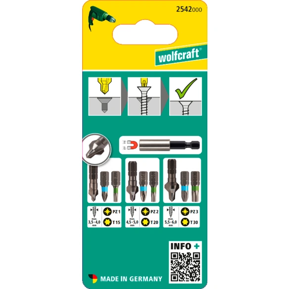 Bit-Set »2542000«, Sechskant