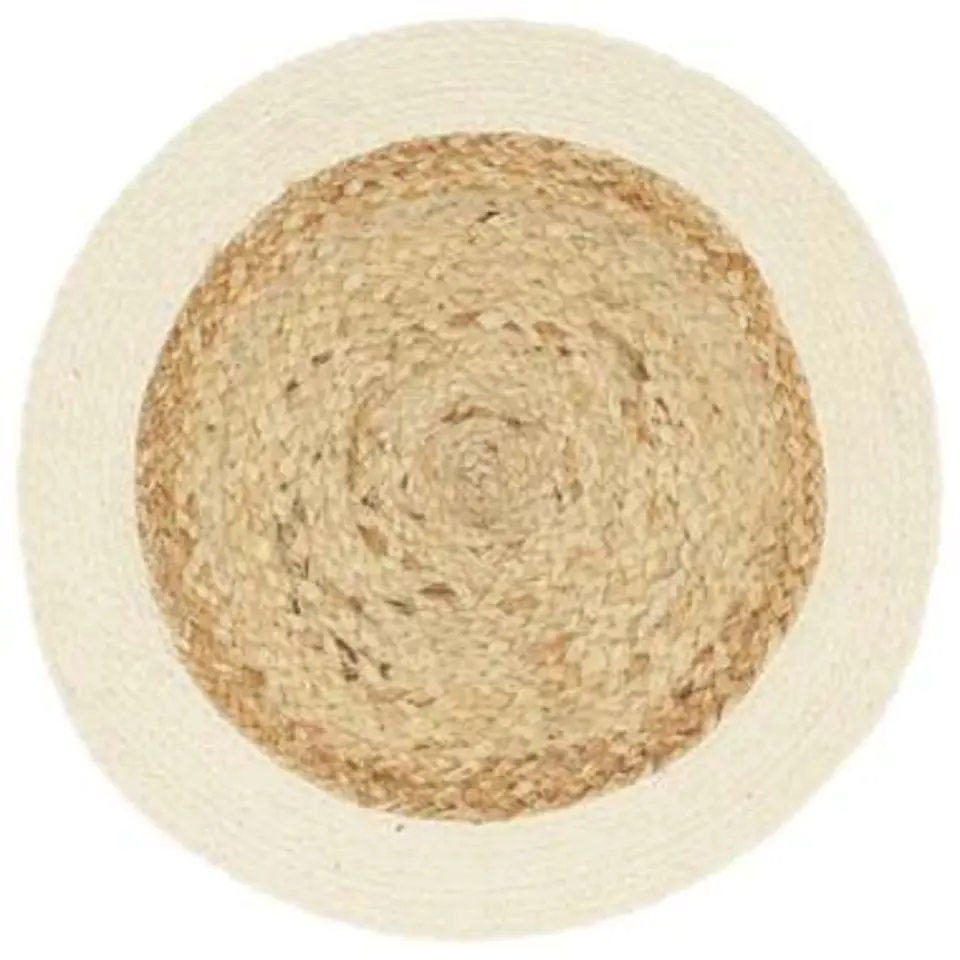 vidaXL - Placemat - Bruin - Katoen - 6 stuks