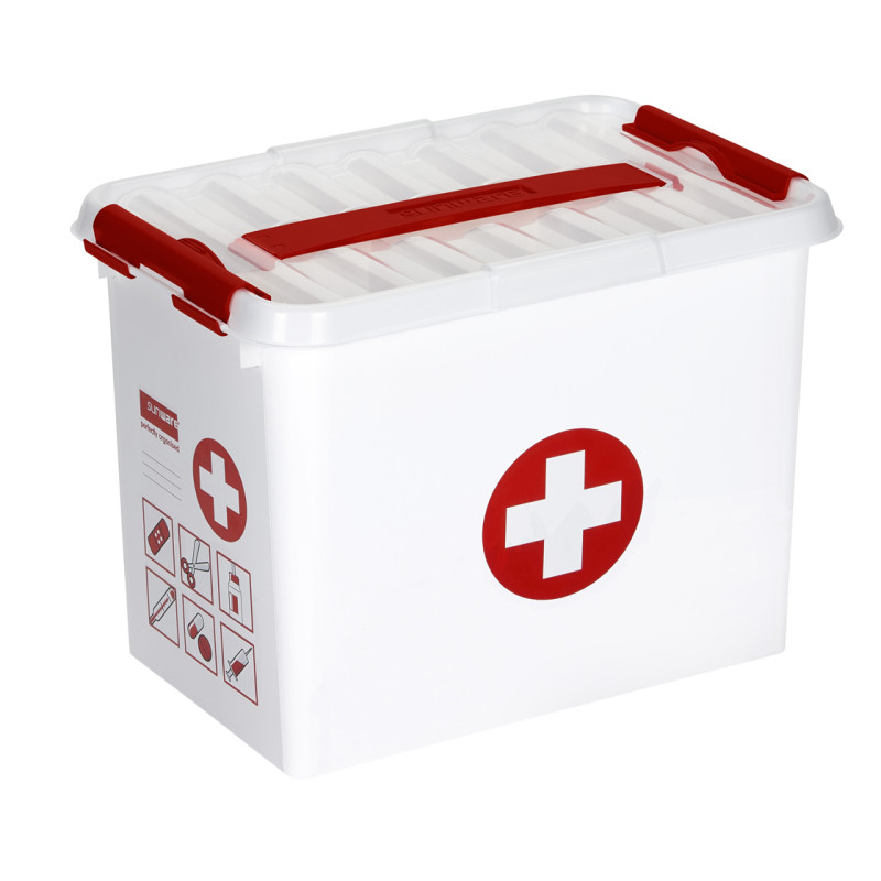 Boîte Premiers secours à compartiments 9 L SUNWARE