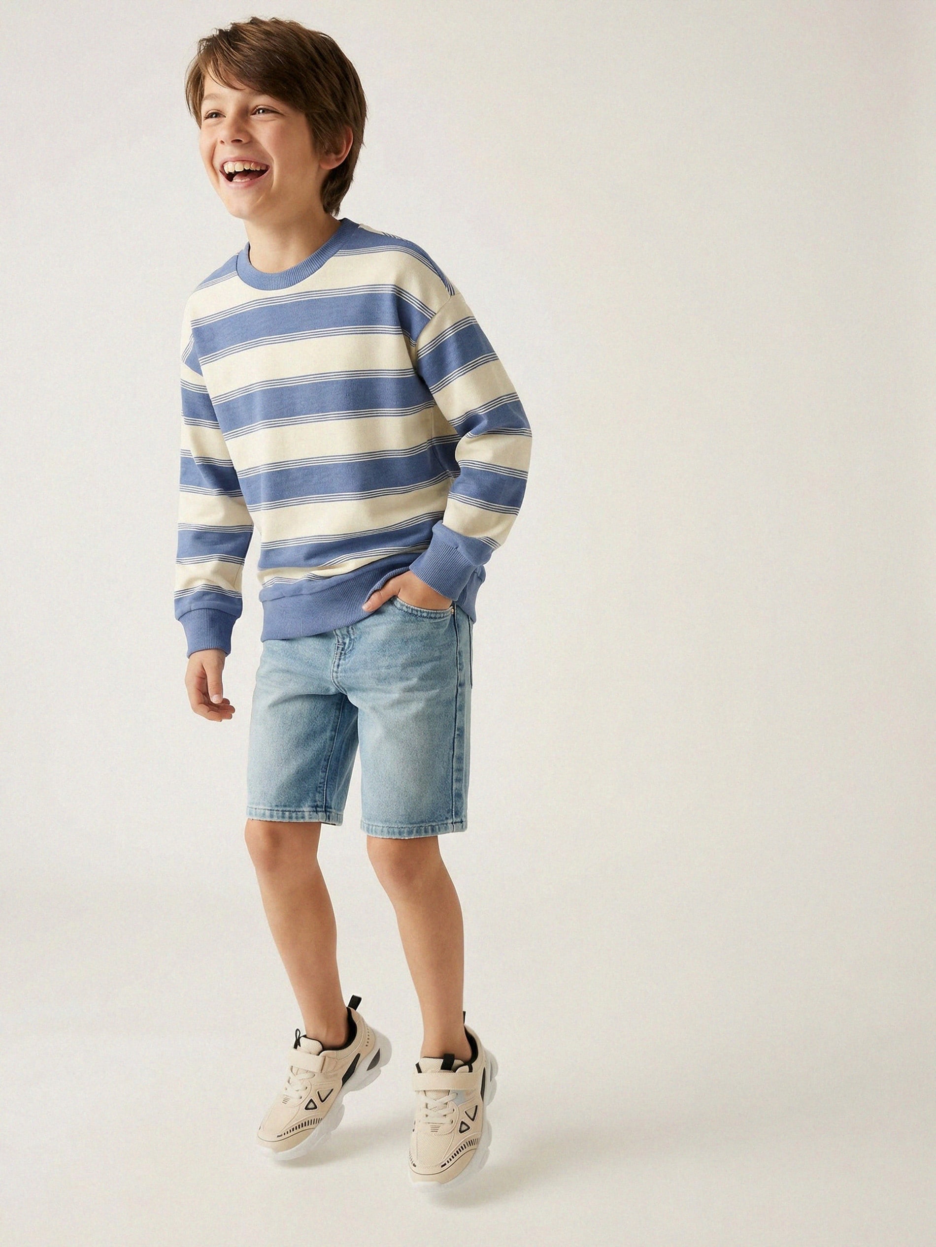 Bluza crewneck w paski